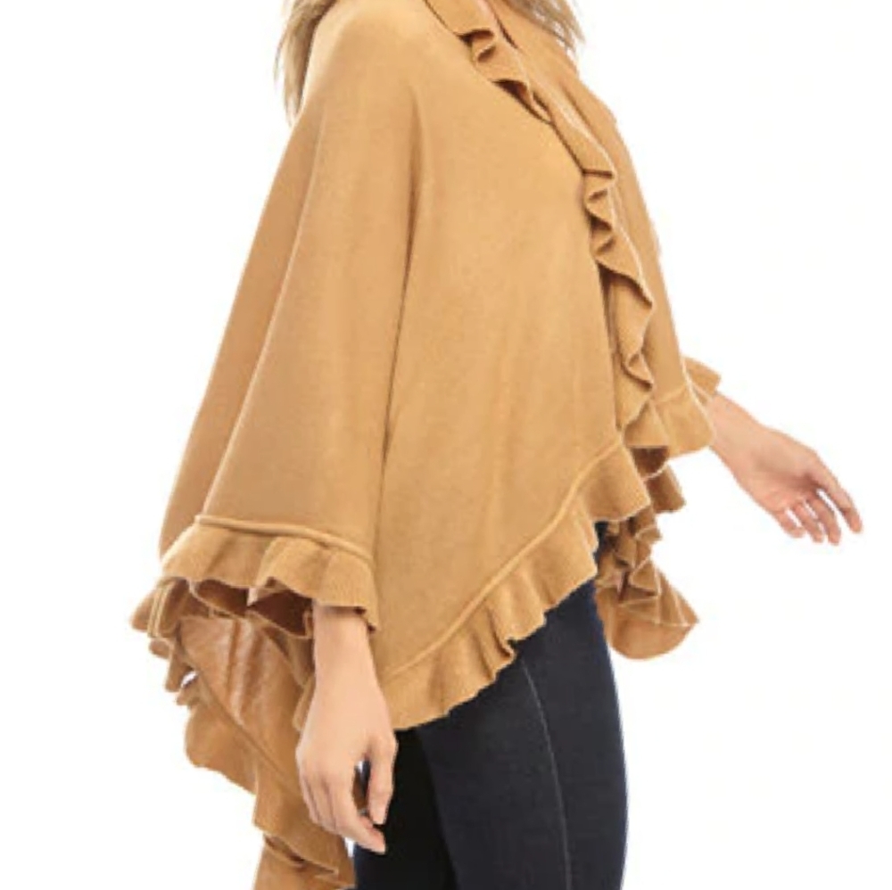 (B7) Cejon ruffle shrug